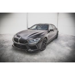 Накладка сплиттер на передний бампер на BMW M8 F93 Gran Coupe